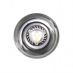 Empotrable Serie Jera Cromo 8 Diam. 1xgu10 Led 5w Incluida