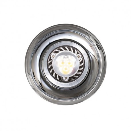 Empotrable Serie Jera Cromo 8 Diam. 1xgu10 Led 5w Incluida