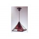 Colgante Farol Piramide Violeta 1xe27 Regx27