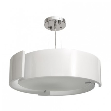 Colgante Oslo Cromo/blanco 5xe27 D. 55 Cm