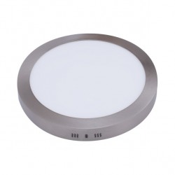 Downlight Sup. Red. 12w 6500k Aquiles Led Niquel 950 Lm 17,3dx4h