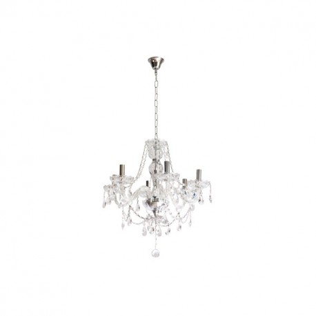 Lampara Cristal Serie Cracovia 6xe14 60x60d