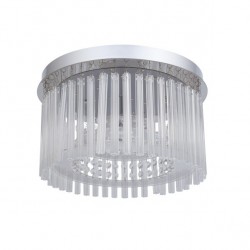 Plafon Insbrusque Cromo/cristal Led Smd 18w 1520lm 4000k 21x37d