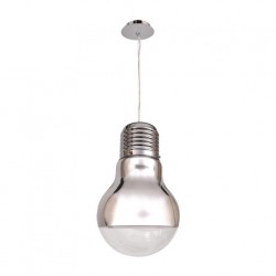 Colgante Bombilla Luz Cromo 1xe27 (28x50)