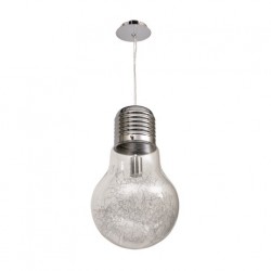 Colgante Bombilla Luz Transparente 1xe27 (28x50)