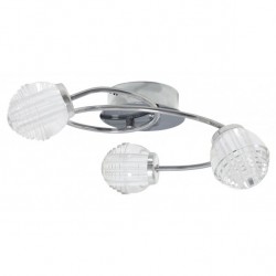 Plafon Virgo Cromo 3x5w Led 1200lm 4000k 17x35x35