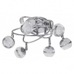 Plafon Maratea Cromo 6x5w Led 2400lm 4000k 20x43x38