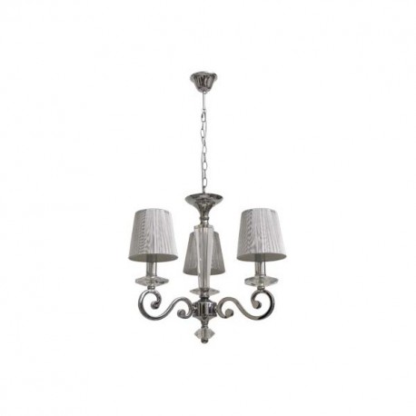 Lampara Cristal Serie Creta Cromo 5xe14 (46x51)