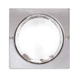 Down Light Serie Diamante Zinc 2xe27 Bomb. Incl. 2u 18w (23x23)