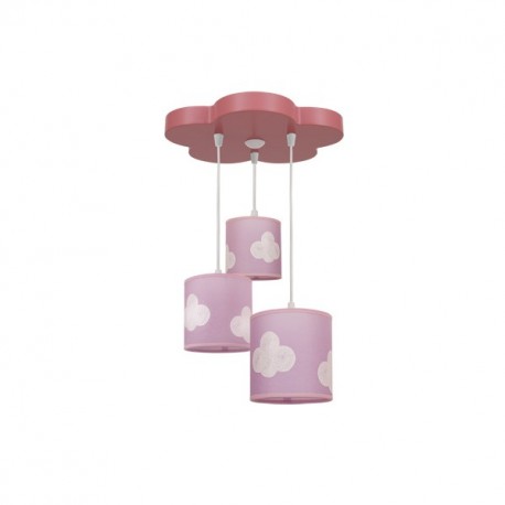 Plafon Cielo 3xe14 Rosa Regx30