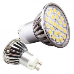 Dicroica LED 50 mm de Aluminio GU10 220V 5W 500 Lm 120º - Luz cálida 3000K