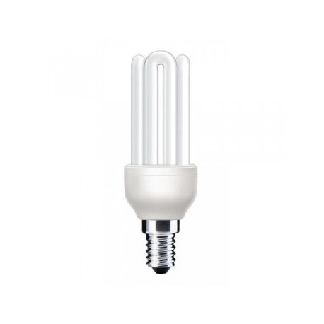 Lámp. bajo consumo mini 3U E-14 15W - Luz cálida 2900K