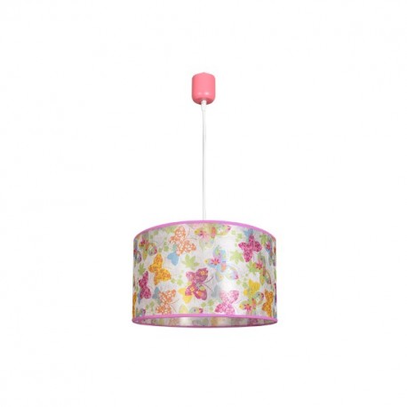 Colgante Infantil Papillon Rosa 1xe27 (regx30d)