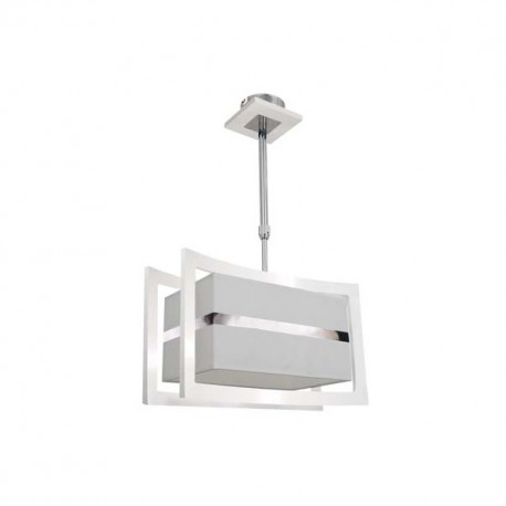 Lampara Serie Capricornio 1xe27 Blanco/cromo (62x36)