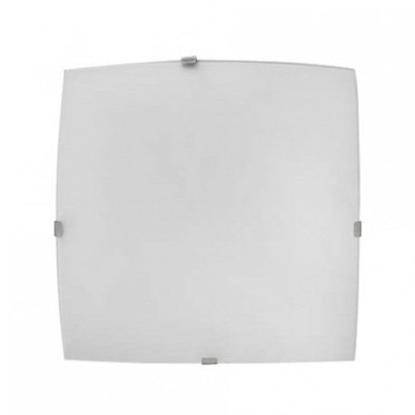 Plafon Cuadrado Serie Pluton 1xe27 Blanco 25x25