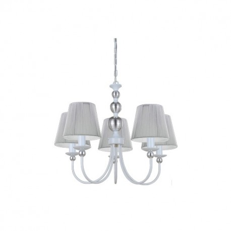 Lampara Serie Cannes Plata 5xe14 54x53