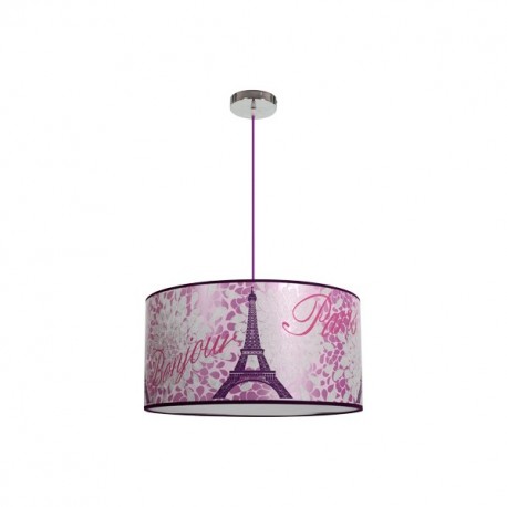 Colgante Peq. Eiffel Rosa 1xe27 Regx35 D